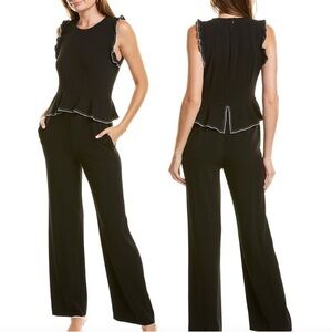 Dianne Von Furstenberg Black Sleeveless Jumpsuit